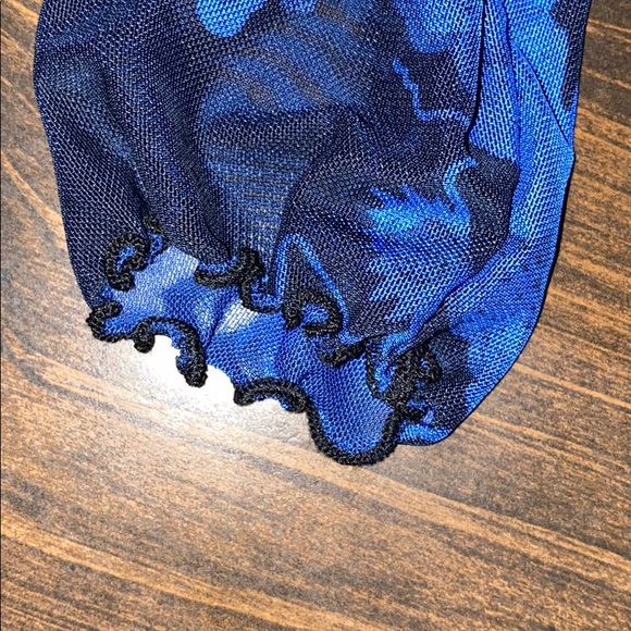 Spit Flames long sleeve Mesh Top -Royal/Combo - Picture 4 of 6